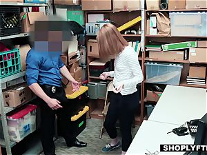 sandy-haired teenage arrested and romped in the office