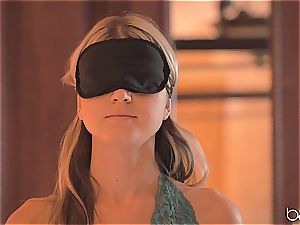blindfolded Doris Ivy does blowage and gets banged in her fresh lingerie