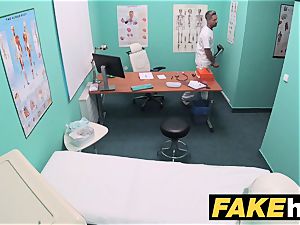 fake hospital rest room room blow-job and porking